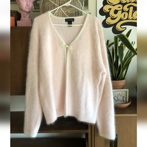 Venesha Angora Sweater, Pink, XL